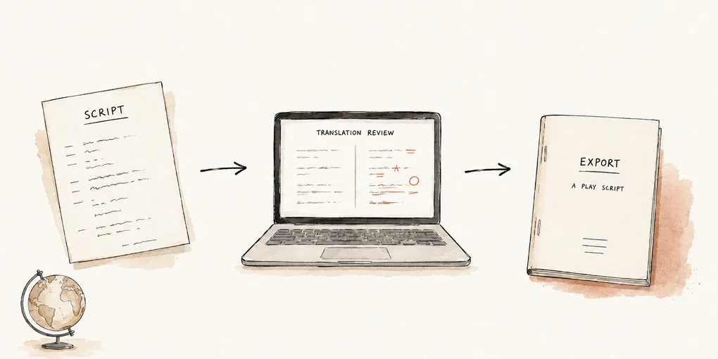 How to Export a Translated Play Script for International Submission